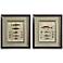 Uttermost Set of Two Pisces Composition Framed Wall Art