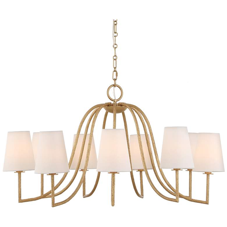 Image 1 Uttermost Seville 42" Wide Gold 9-Light Chandelier