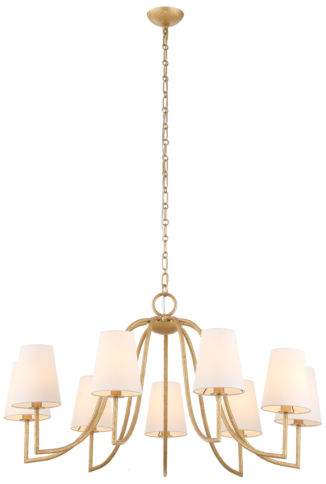 Image 4 Uttermost Seville 42" Wide Gold 9-Light Chandelier more views