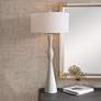 1_Uttermost Sharma 38 1/2" Modern Ivory Stone Table Lamp