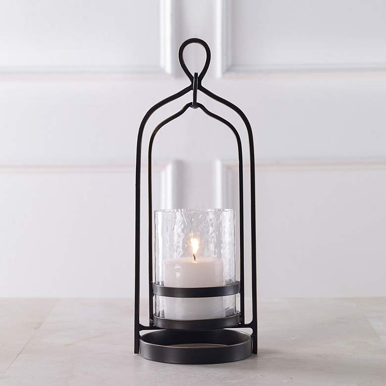 Image 1 Uttermost Shepherd Dark Bronze Pillar Candle Holder