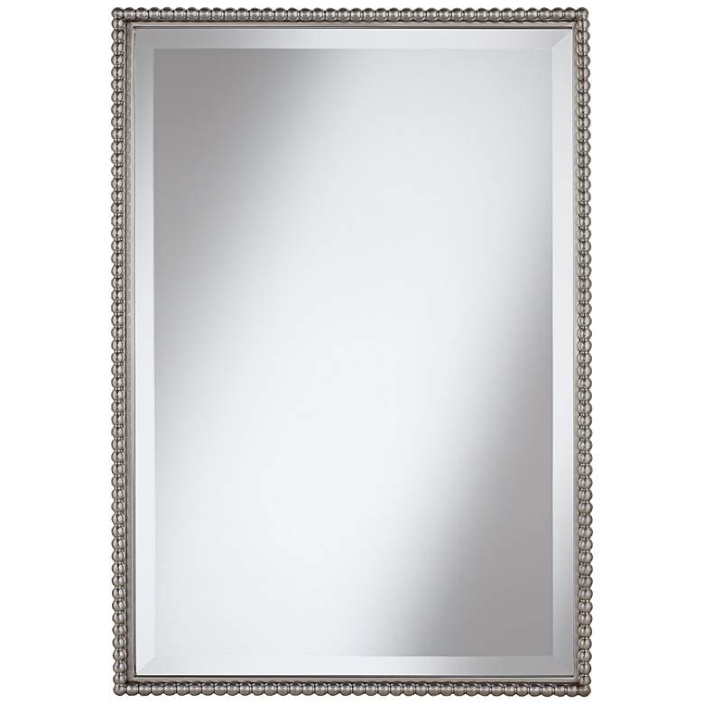 Image 2 Uttermost Sherise Beaded 21 inch x 31 inch Rectangular Wall Mirror