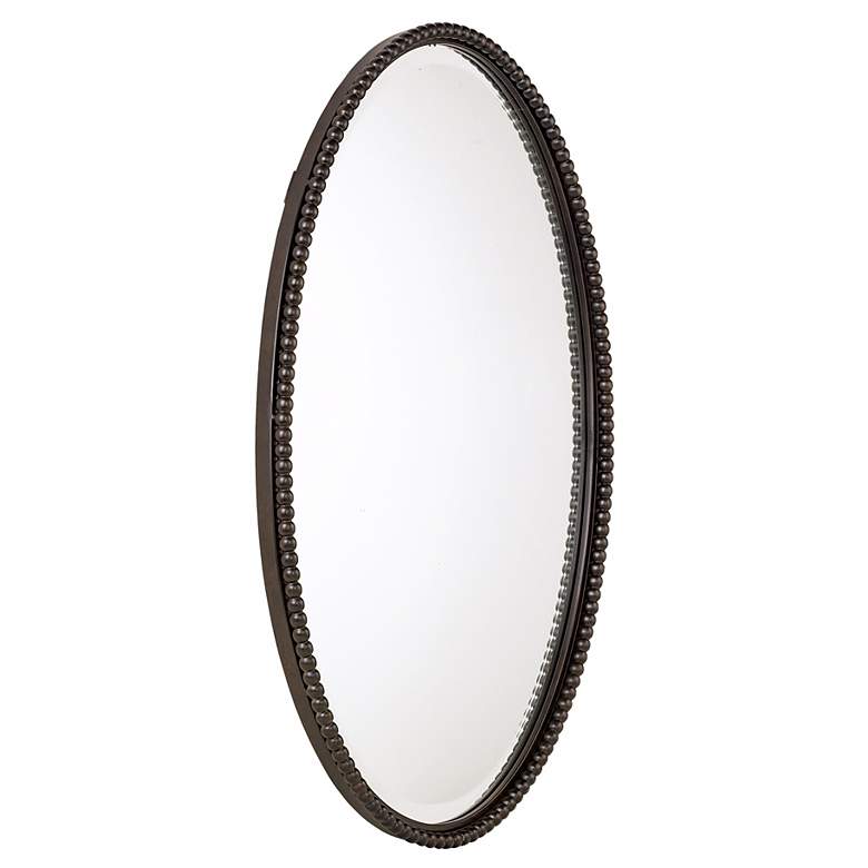 Image 4 Uttermost Sherise Bronze 22" x 32" Oval Wall Mirror more views