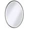 Uttermost Sherise Brushed Nickel 22" x 32" Oval Wall Mirror