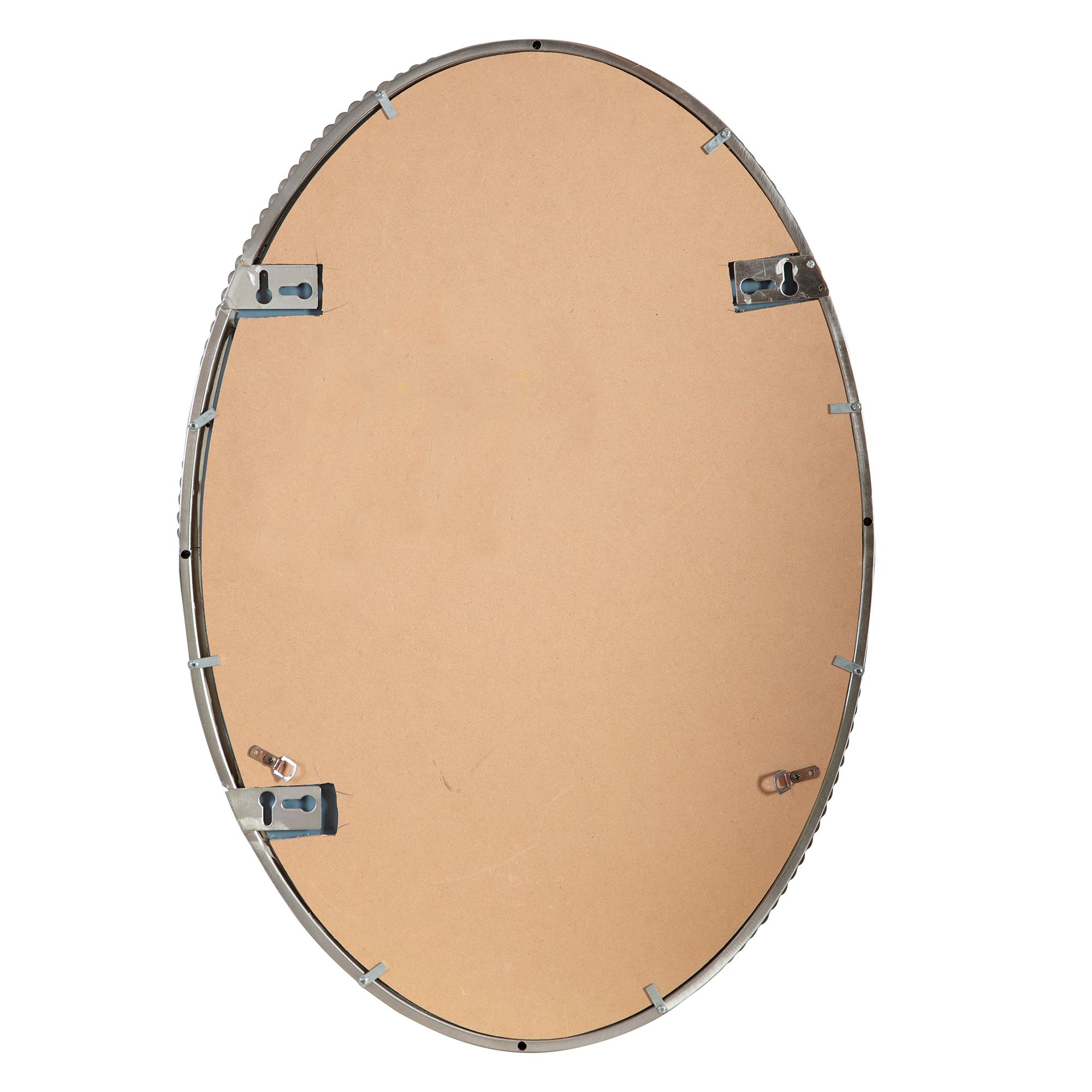 Uttermost Sherise Brushed Nickel 22" x 32" Oval Wall Mirror