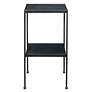 Thumbnail1 of Uttermost Sherwood 13" Wide Black Double-Shelf Accent Table