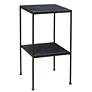 Thumbnail2 of Uttermost Sherwood 13" Wide Black Double-Shelf Accent Table more views