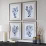 Thumbnail3 of Uttermost Shibori Coral 4-Piece Framed Prints more views