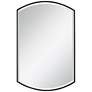 Uttermost Shield Satin Black 24" x 38" Wall Mirror