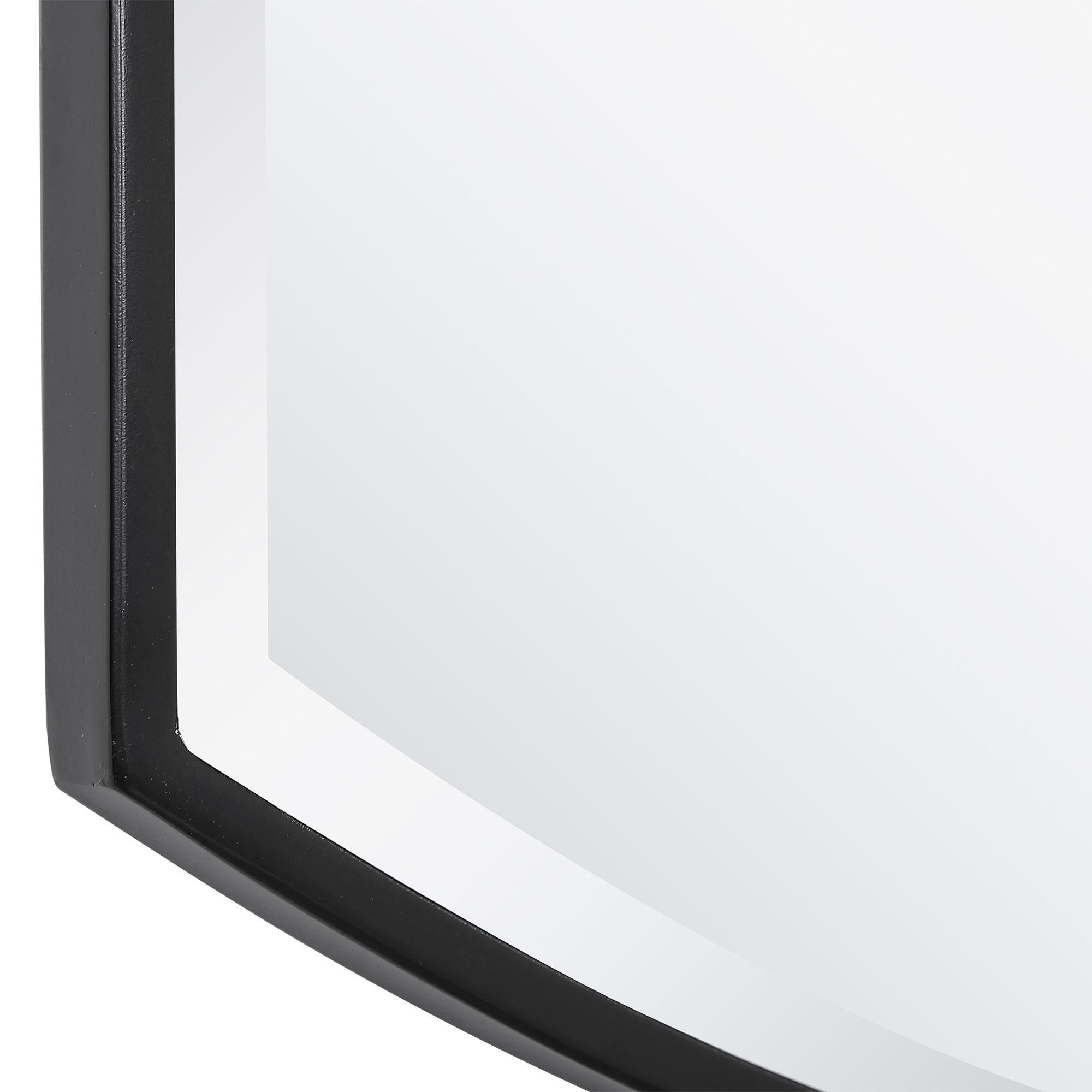 Image 6 Uttermost Shield Satin Black 24" x 38" Wall Mirror more views