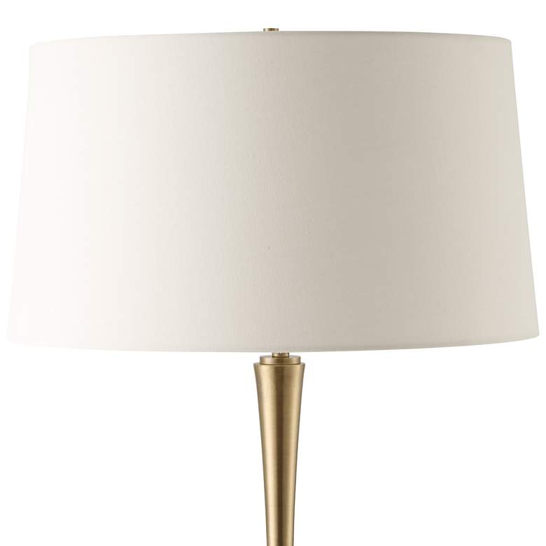 Image 6 Uttermost Shino Plated Antique Brass Floor Lamp more views