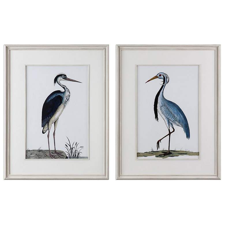 Image 2 Uttermost Shore Birds 42 1/2"H 2-Piece Framed Wall Art Set