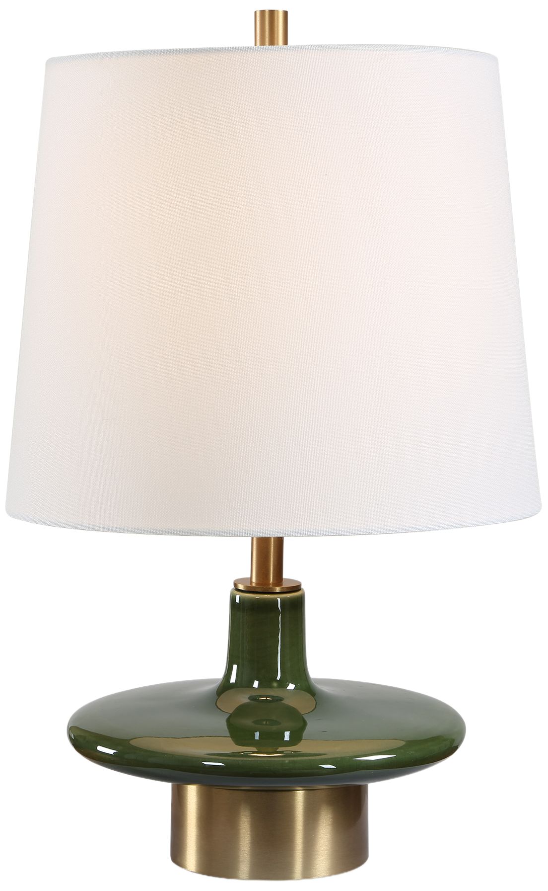 Uttermost Sieler 19" Green Ceramic Table Lamp