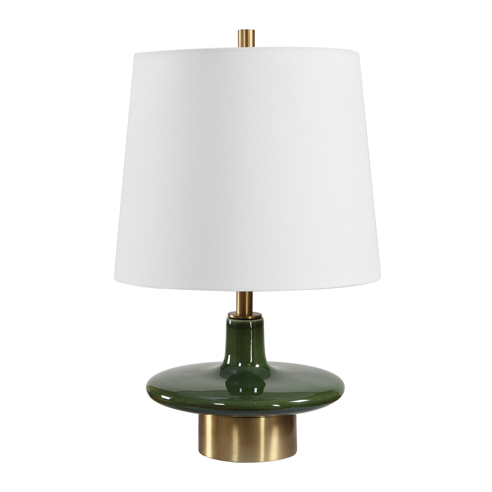 Image 5 Uttermost Sieler 19" Green Ceramic Table Lamp more views