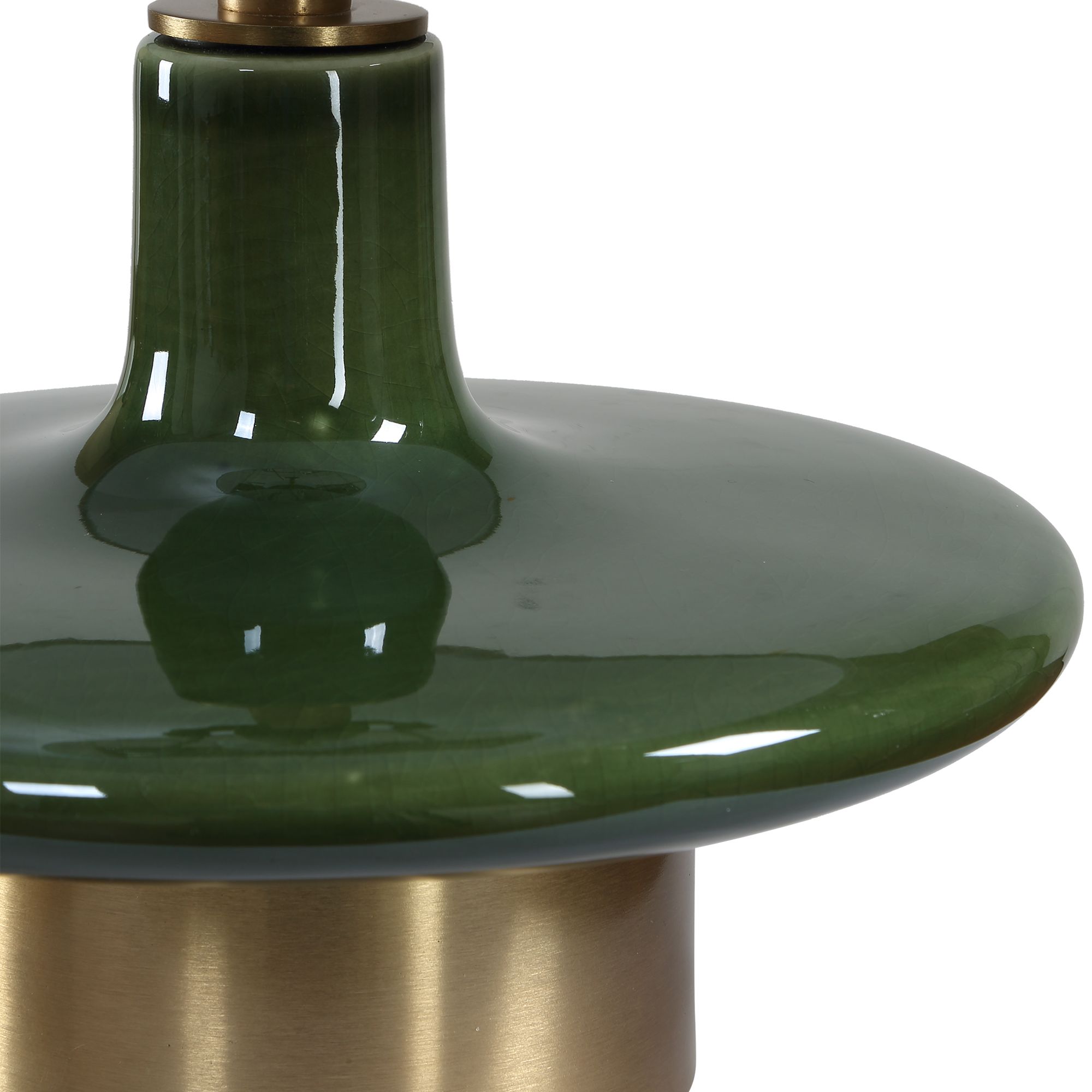 Image 7 Uttermost Sieler 19" Green Ceramic Table Lamp more views