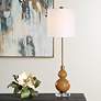 1_Uttermost Sienna 36" High Caramel Brown Gourd Buffet Table Lamp