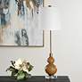 3_Uttermost Sienna 36" High Caramel Brown Gourd Buffet Table Lamp more views