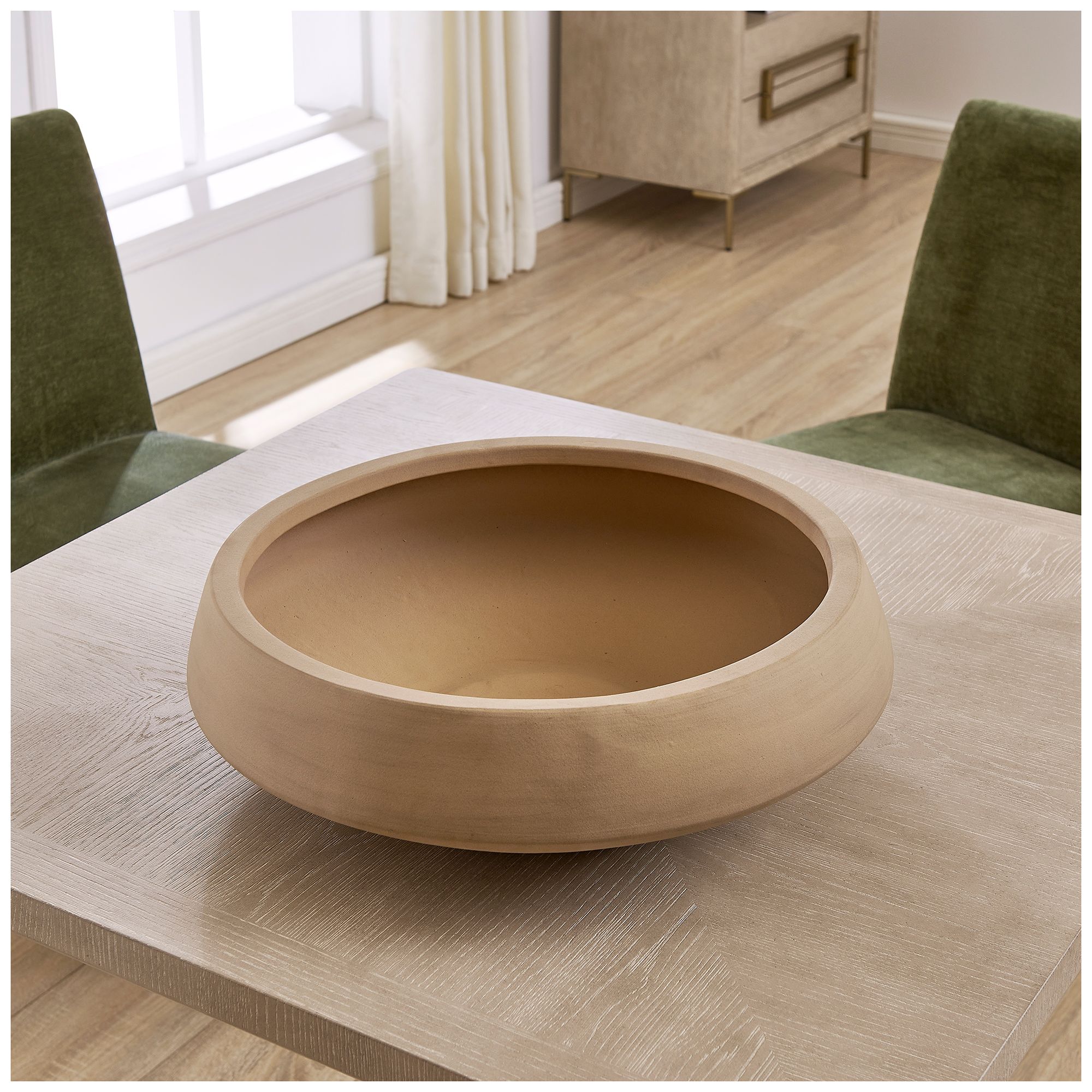 Image 4 Uttermost Sienna Scape 20" W x 6 3/4" H Outdoor Bowl more views