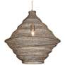 2_Uttermost Sigh 20" Wide 1 Lt Antique Brass Metal Pendant