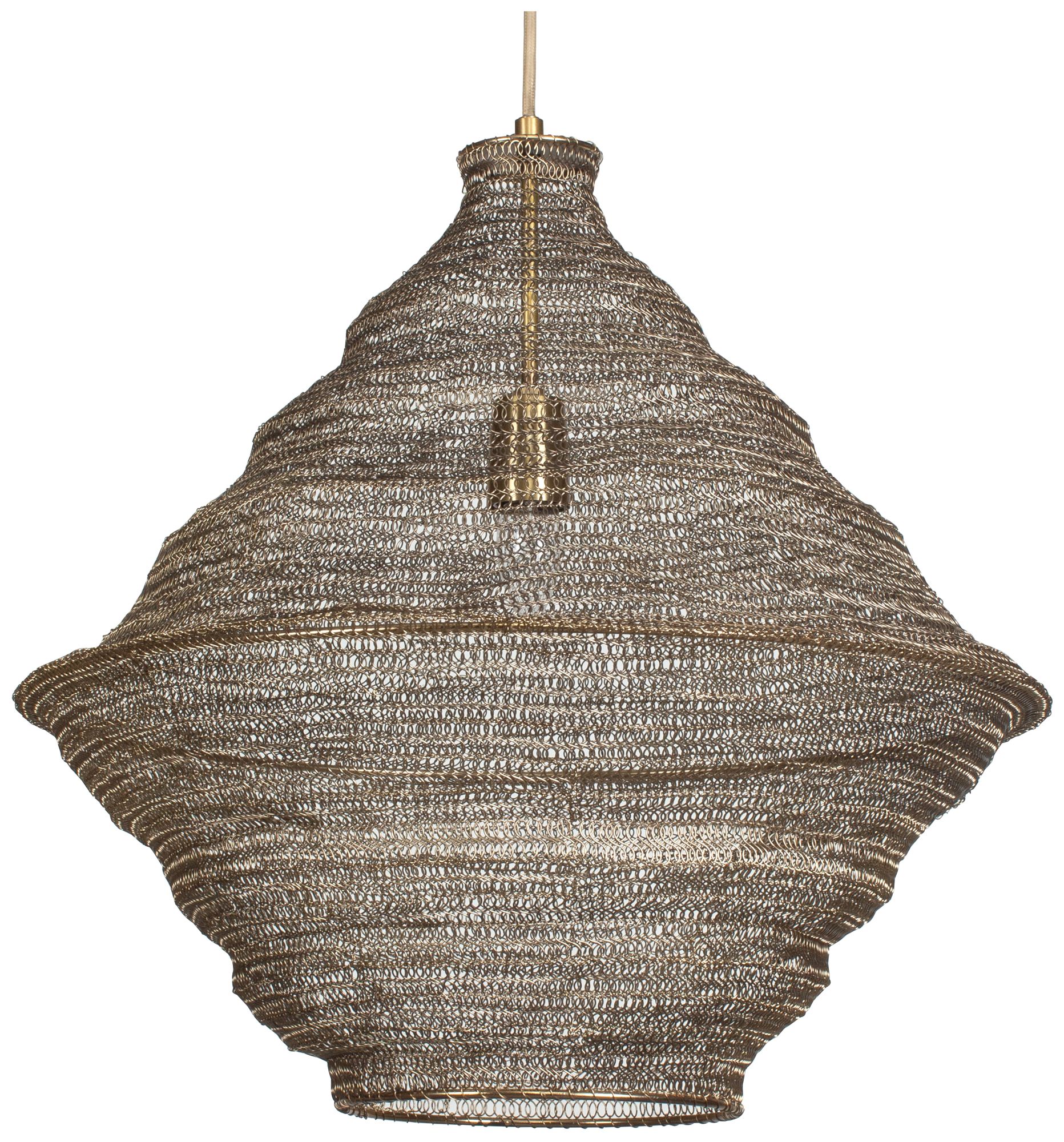 Image 4 Uttermost Sigh 20" Wide Antique Brass Pendant Light more views