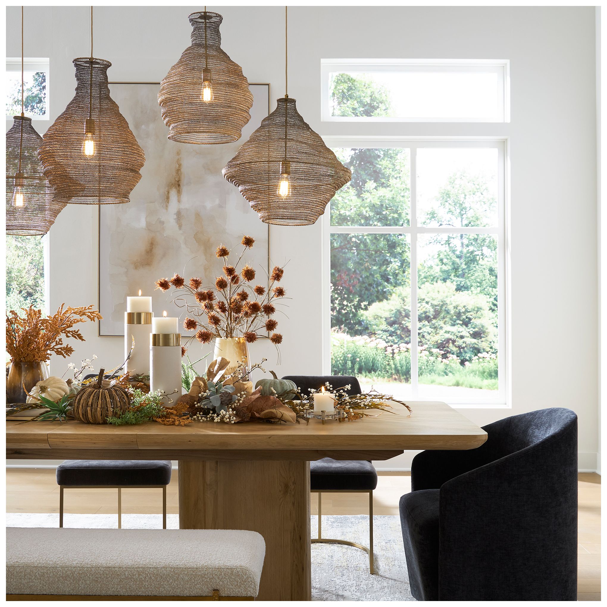 Uttermost Sigh 20" Wide Antique Brass Pendant Light