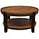 Uttermost Sigmon Black and Warm Honey Wood Coffee Table