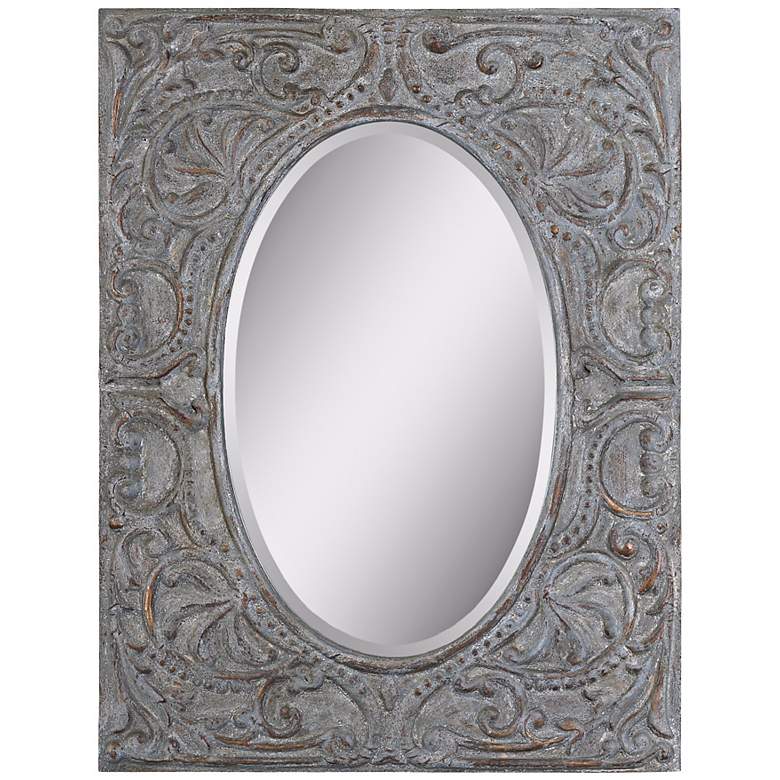 Image 1 Uttermost Silanus 44 inch High Rectangular Wall Mirror