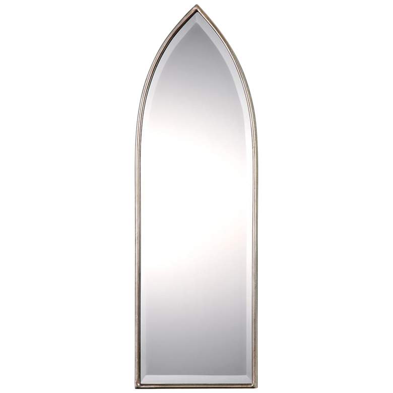 Image 1 Uttermost Sillaro Silver 12 inch x 38 inch Arched Wall Mirror