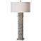 Uttermost Silver Bamboo Antiqued Metallic Table Lamp