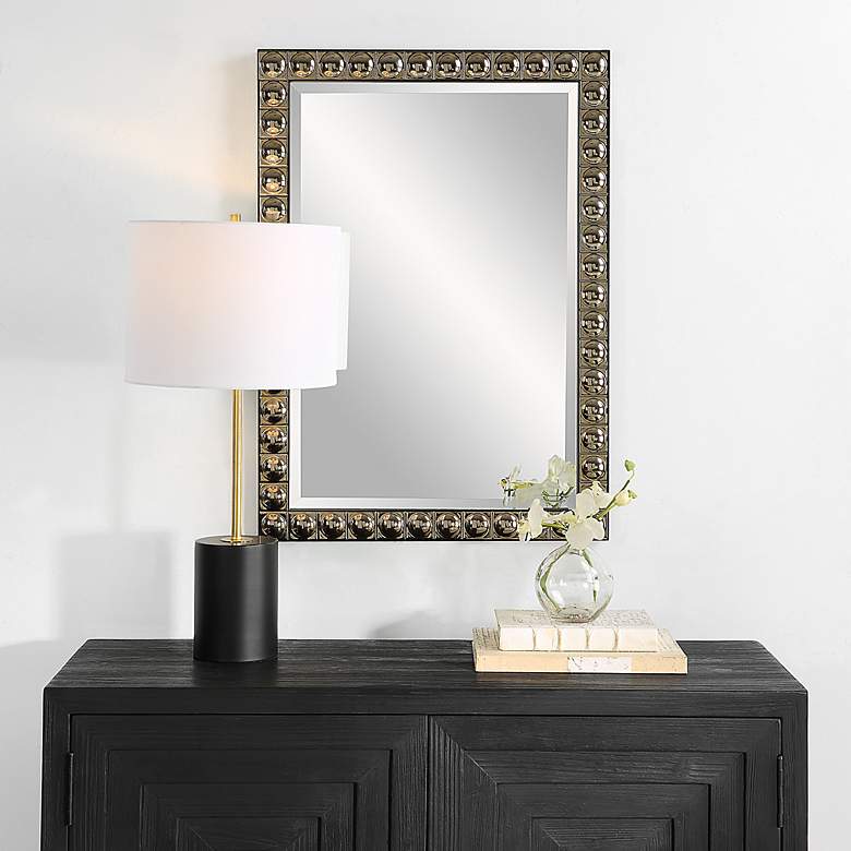 Image 2 Uttermost Silvio 23" x 33 3/4" Silver Champagne Vanity Mirror