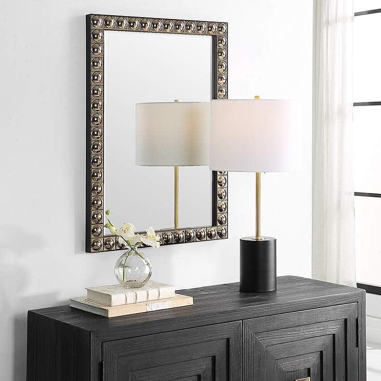Image 4 Uttermost Silvio 23" x 33 3/4" Silver Champagne Vanity Mirror more views