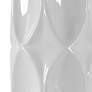 Uttermost Sinclair Glossy White Geometric Ceramic Table Lamp