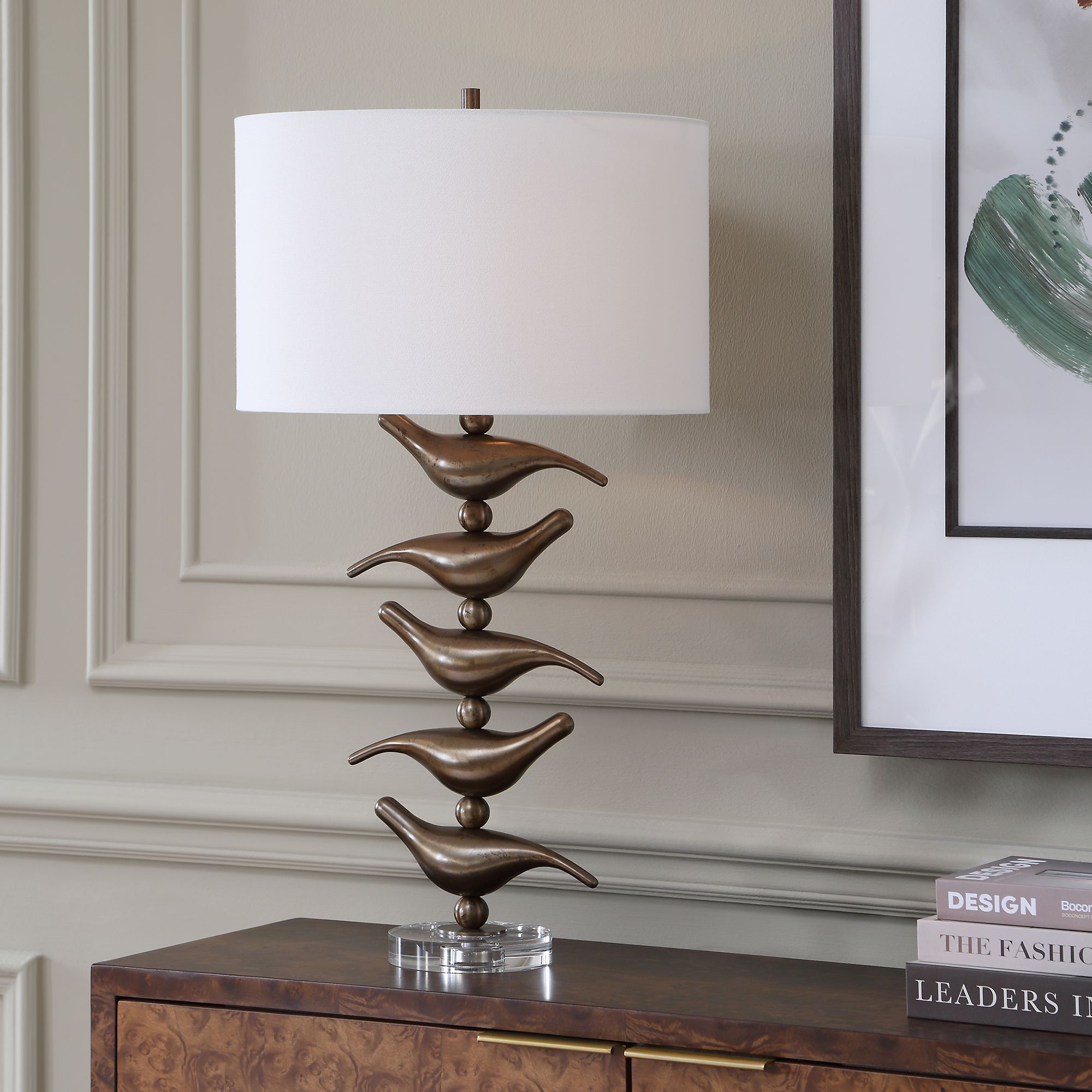 Image 3 Uttermost Sing Song 29 3/4" Golden Bronze Table Lamp more views