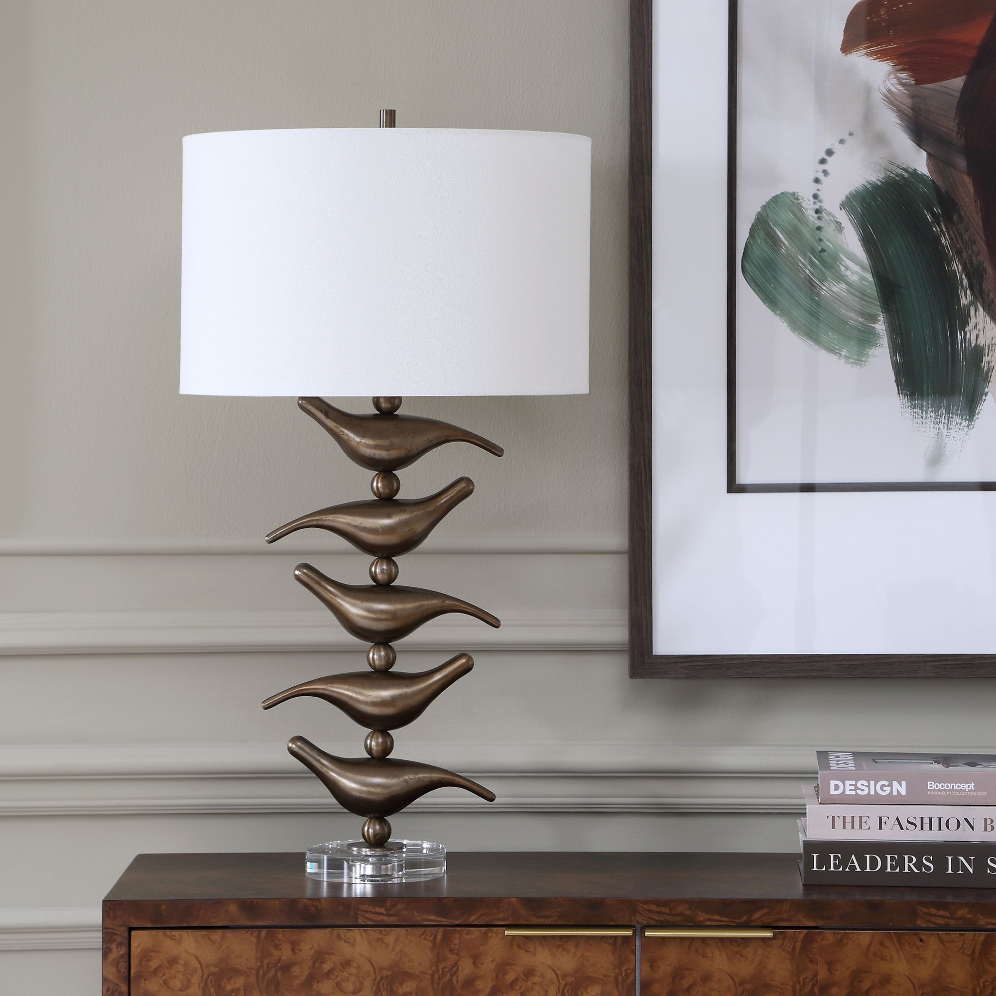 Image 5 Uttermost Sing Song 29 3/4" Golden Bronze Table Lamp more views