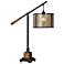 Uttermost Sitka Aged Black Rustic Mahogany Table Lamp