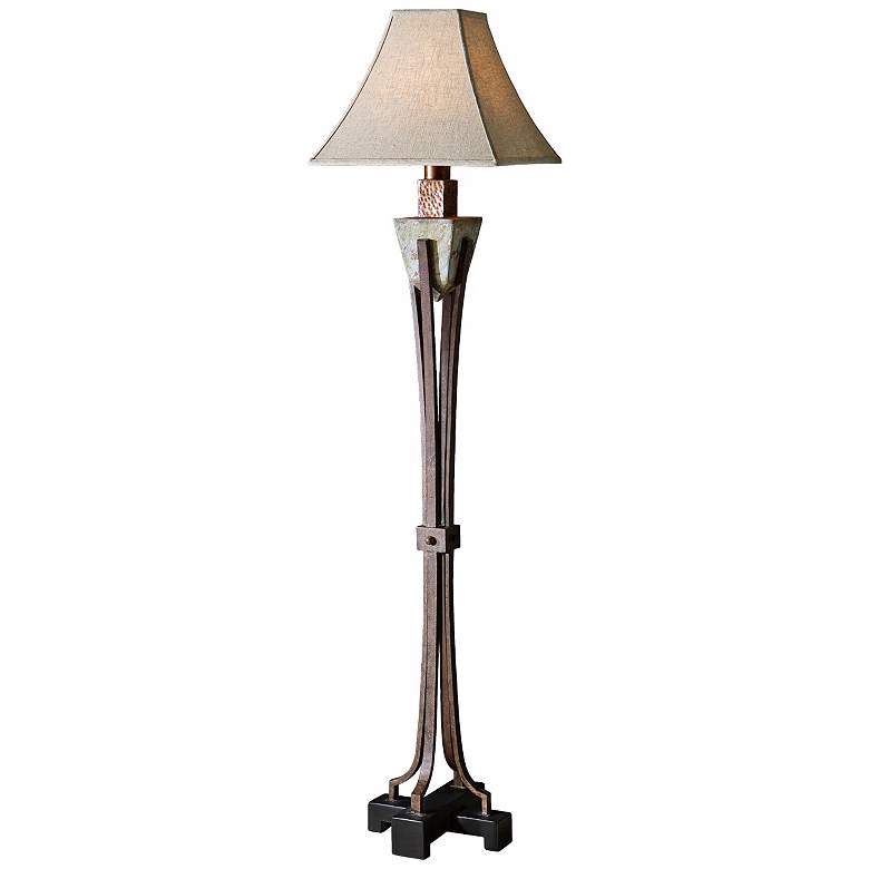 Image 1 Uttermost Slate Copper Indoor-Outdoor Floor Lamp