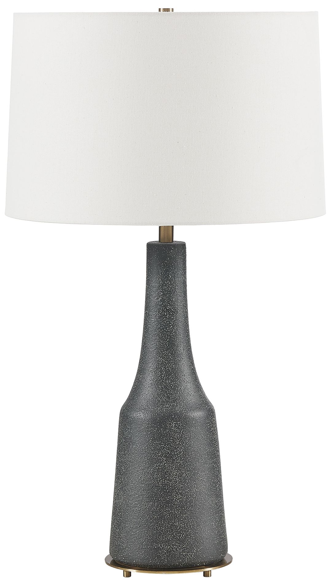 Image 4 Uttermost Slovis 28 1/4" Charcoal Gray Ceramic Table Lamp more views