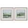 Uttermost Soft Sage 28" Square 2-Piece Framed Wall Art Set