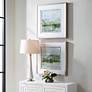 4_Uttermost Soft Sage 28" Square 2-Piece Framed Wall Art Set more views