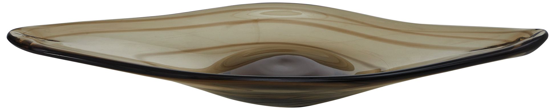 Image 5 Uttermost Soluna Smoke Tinted Glass Indoor-Outdoor Bowl more views