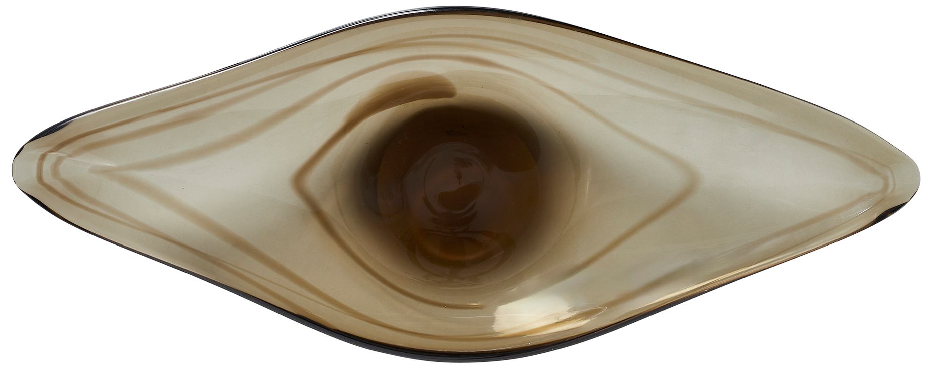 Image 7 Uttermost Soluna Smoke Tinted Glass Indoor-Outdoor Bowl more views