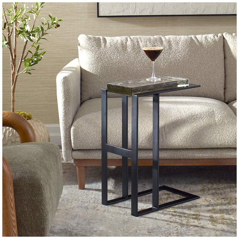 Image 3 Uttermost Soma 25 1/2" High Black Accent Table more views