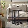3_Uttermost Soma 25 1/2" High Black Accent Table more views
