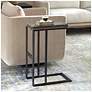 4_Uttermost Soma 25 1/2" High Black Accent Table more views