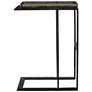 6_Uttermost Soma 25 1/2" High Black Accent Table more views