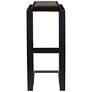 7_Uttermost Soma 25 1/2" High Black Accent Table more views