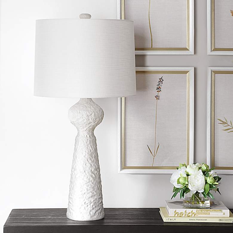 Image 3 Uttermost Sonata 36" High Stone Ivory Ceramic Table Lamp more views