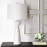 3_Uttermost Sonata 36" High Stone Ivory Ceramic Table Lamp more views