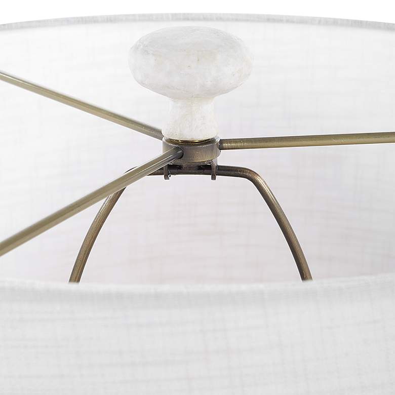 Image 6 Uttermost Sonata 36" High Stone Ivory Ceramic Table Lamp more views
