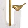 Uttermost Songbirds 30" Modern Brushed Brass and Marble Table Lamp